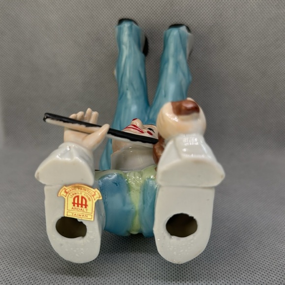 Ardalt Vintage Porcelain Clown Upside down Plays Violin Ceramic Figure 5.8” - Picture 6 of 7
